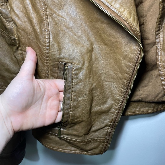BB Dakota Brown Leather Jacket XS/S - Picture 5 of 7